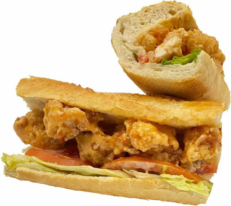 Spicy Mayo Shrimp Baguette