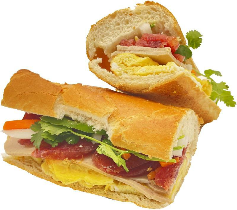 Chinese Sausage Breakfast Banh Mi
